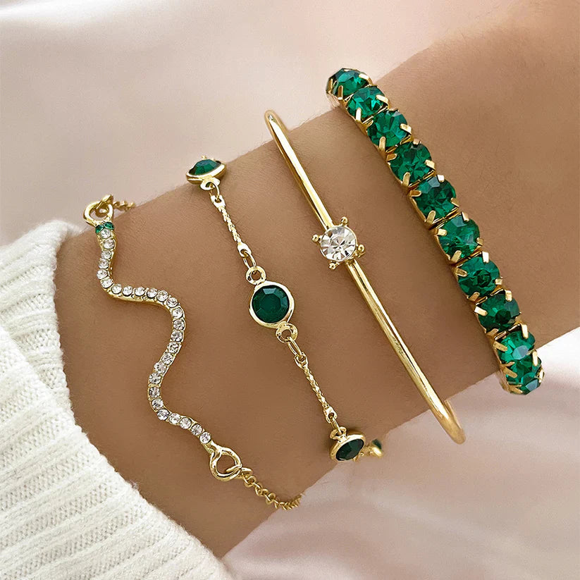 Set de Pulseras Verde Mujer Gaia™