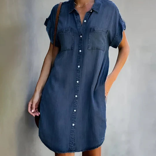 Vestido Estilo Denim Ligero Cobertura Vientre Pilar™