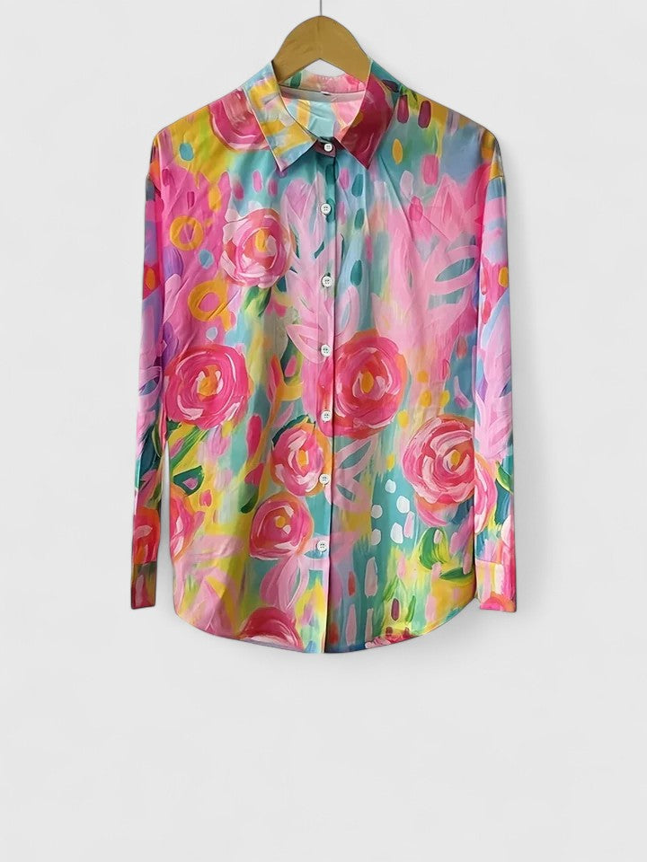 Camila™ Blusa Sofisticada con Estampado