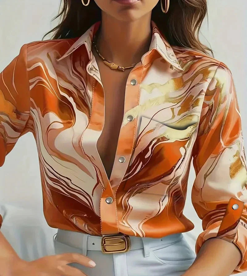 Paloma™ Camisa Fluida Efecto Satín