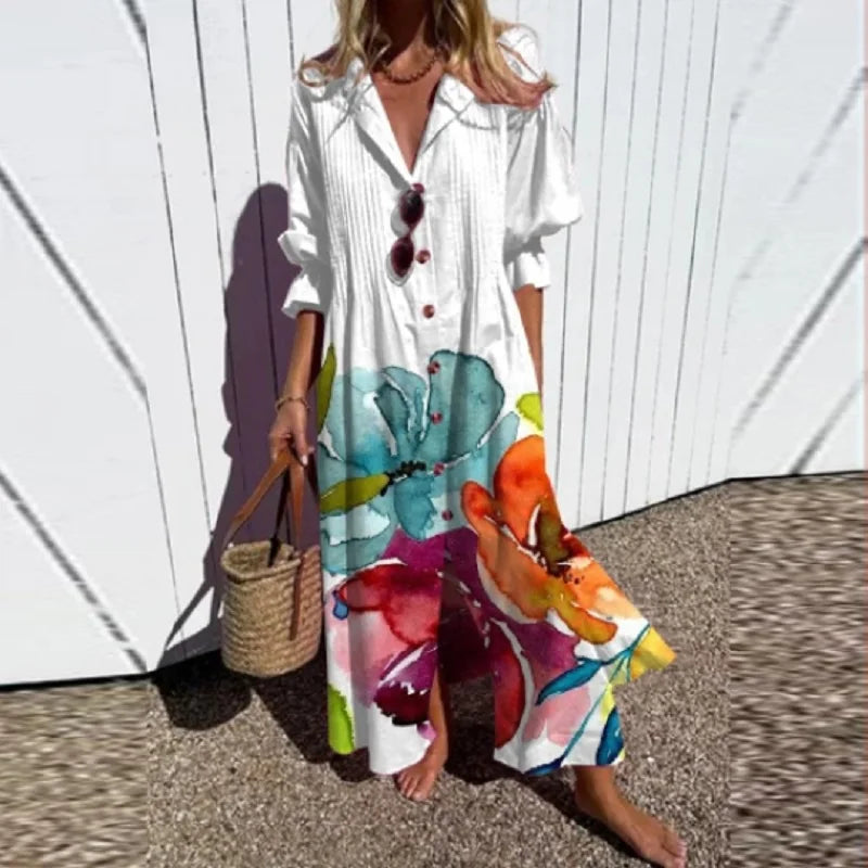 Maite™ Vestido Maxi Floral