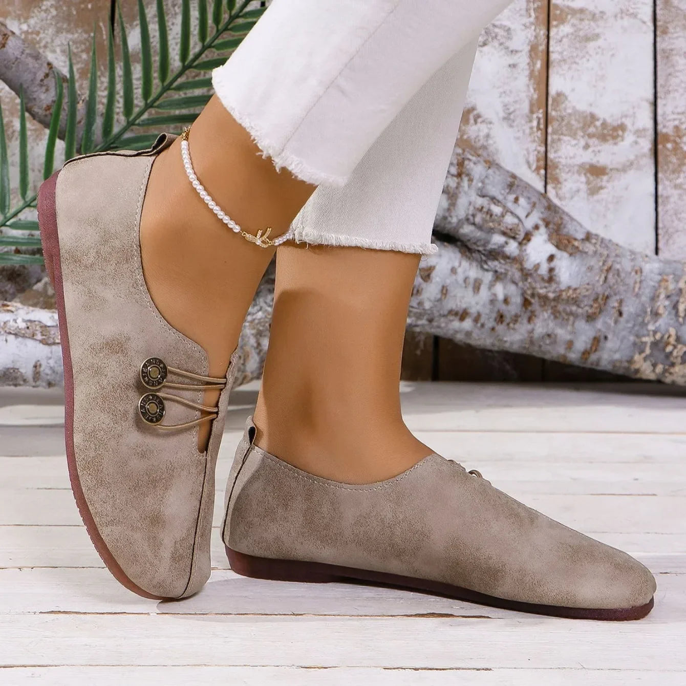 Rocío™ Mocasines de Ante