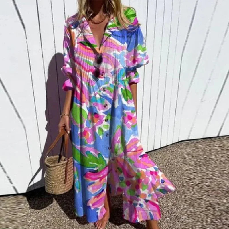 Maite™ Vestido Maxi Floral
