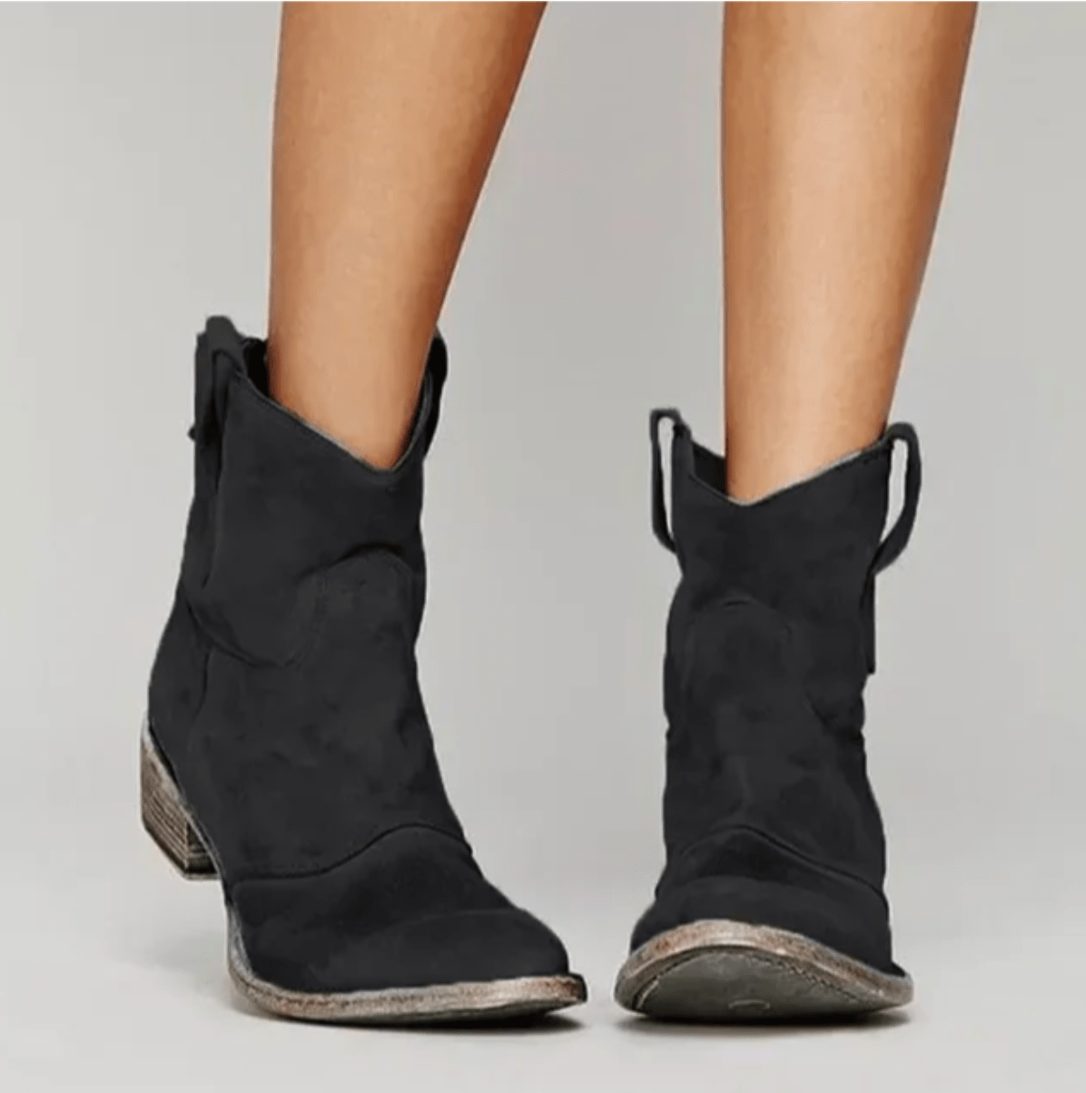 Valeria™ Botas Vaqueras de Gamuza