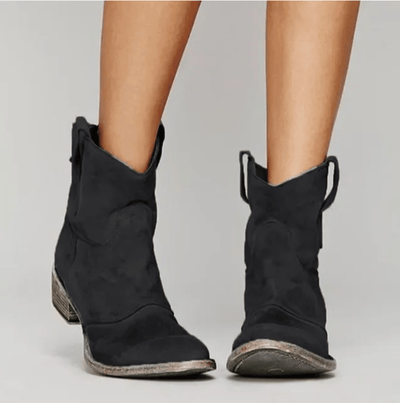 Valeria™ Botas Vaqueras de Gamuza