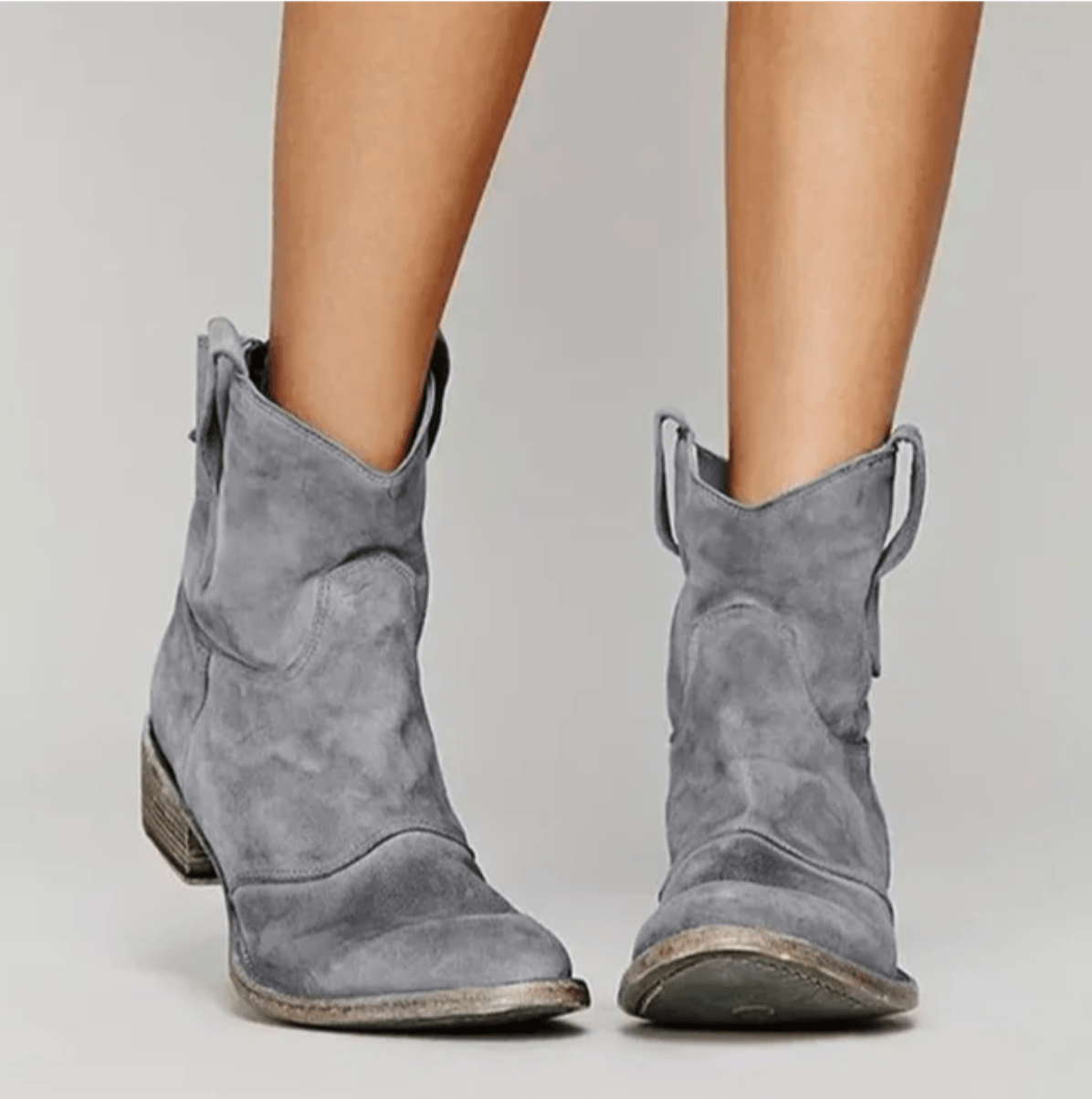 Valeria™ Botas Vaqueras de Gamuza