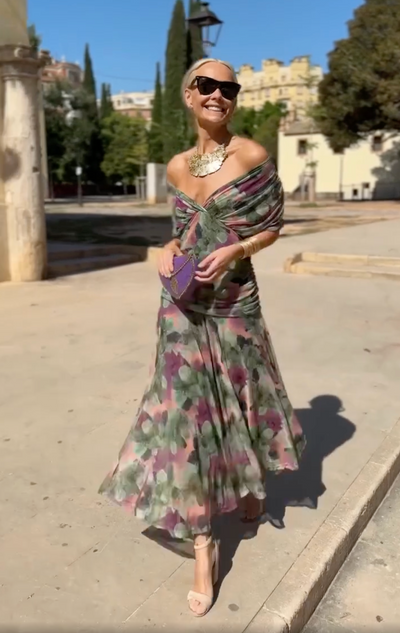Macarena™ Vestido Floral Largo