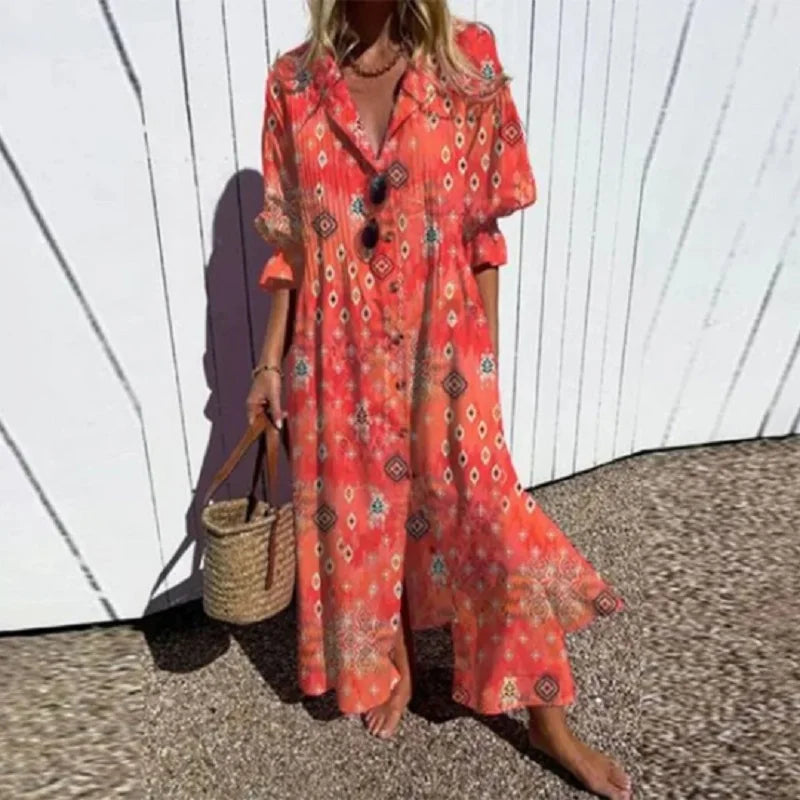 Maite™ Vestido Maxi Floral