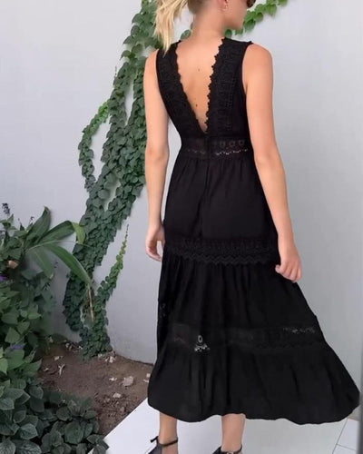 Constanza™ Vestido Encaje V