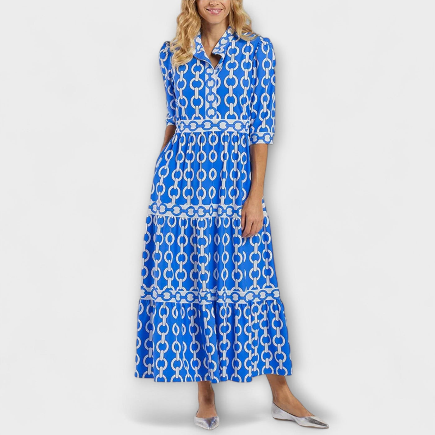 Vestido Midi Estampado Cadena Soledad™