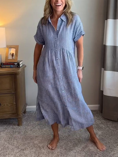 Marieke™ Vestido Camisero Maxi