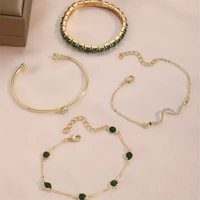 Set de Pulseras Verde Mujer Gaia™