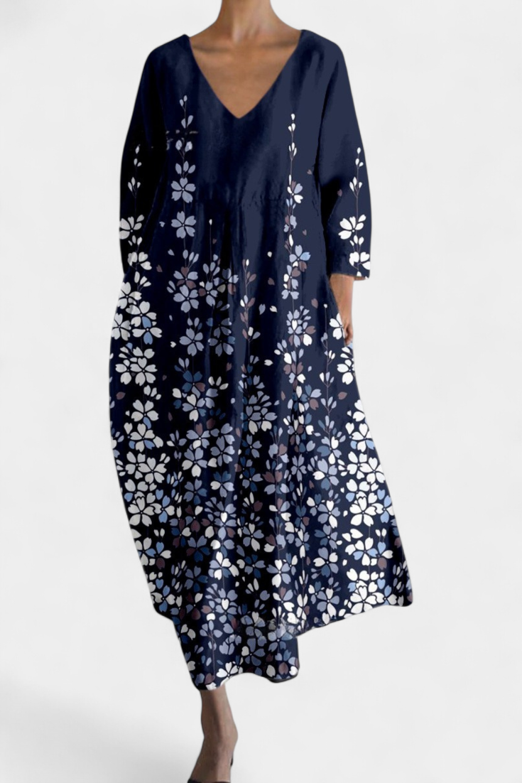 Anne™ Vestido Largo Fluido Mujer
