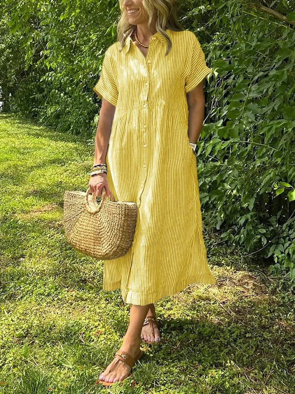 Marieke™ Vestido Camisero Maxi