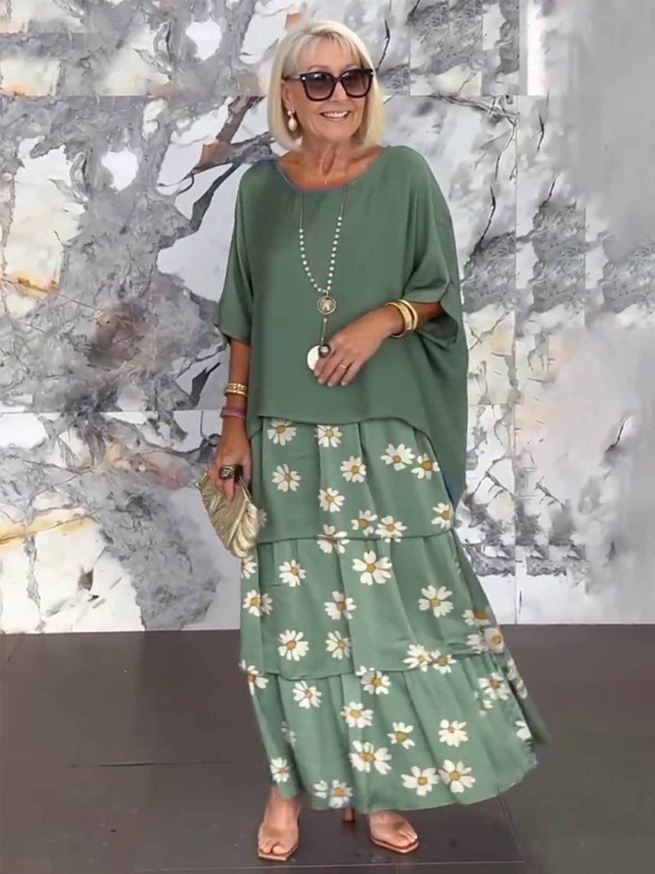 Rocío™ Vestido Trébol Degradé