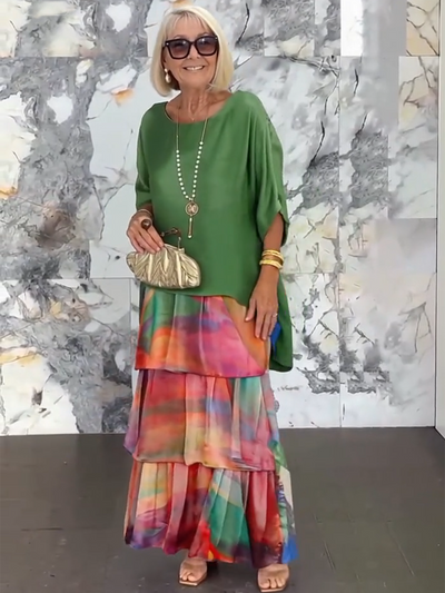 Rocío™ Vestido Trébol Degradé