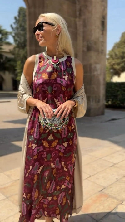 Vestido Largo con Estola Leonor™