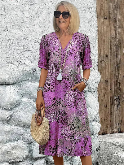 Javiera™ Vestido Midi Vibrante
