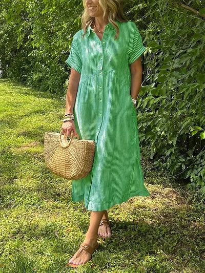 Marieke™ Vestido Camisero Maxi