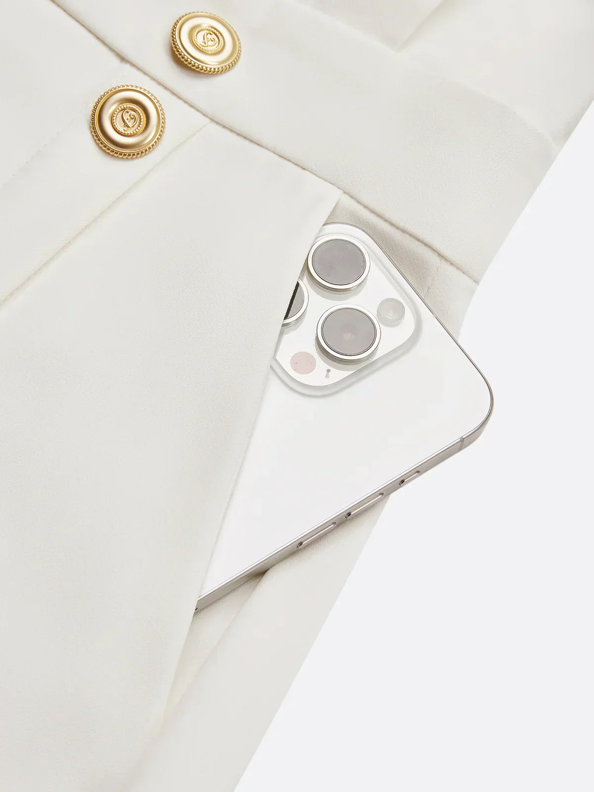 Vestido Midi Corte Sólido con Botones Aurora™