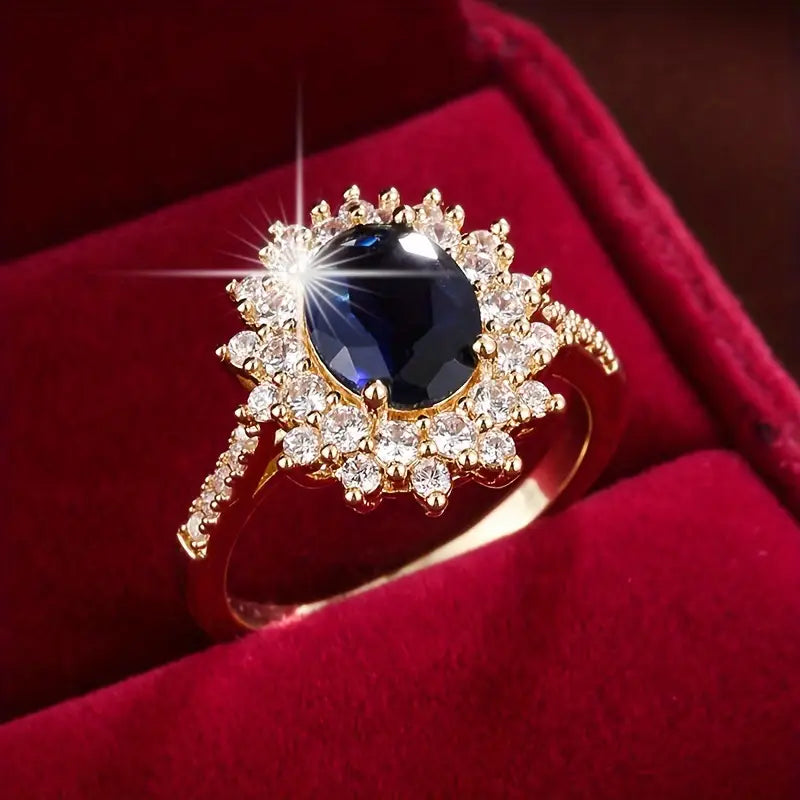 Anillo Fancy Azul Esplendor Vionne™