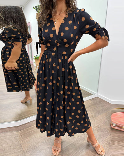 Paula™ Vestido Lunares Elegante