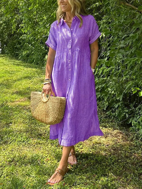 Marieke™ Vestido Camisero Maxi