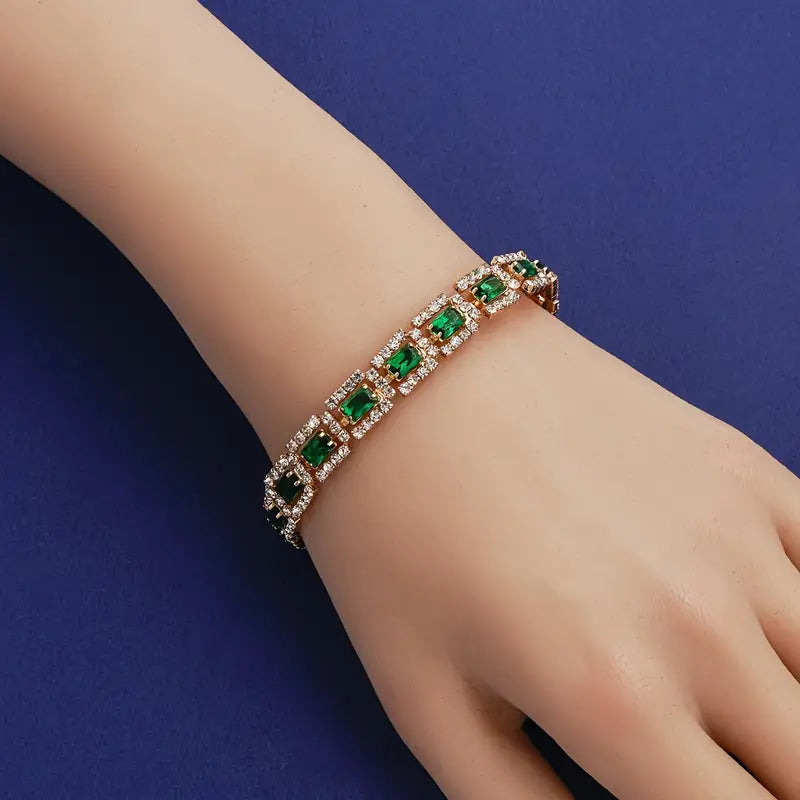 Pulsera Esmeralda Verde Mujer Ariadna™