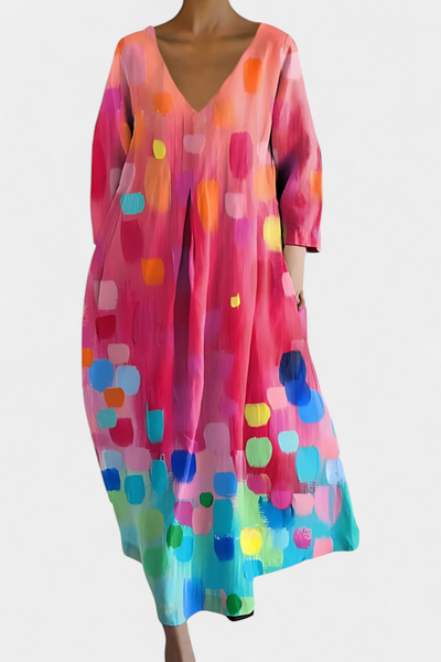 Anne™ Vestido Largo Fluido Mujer