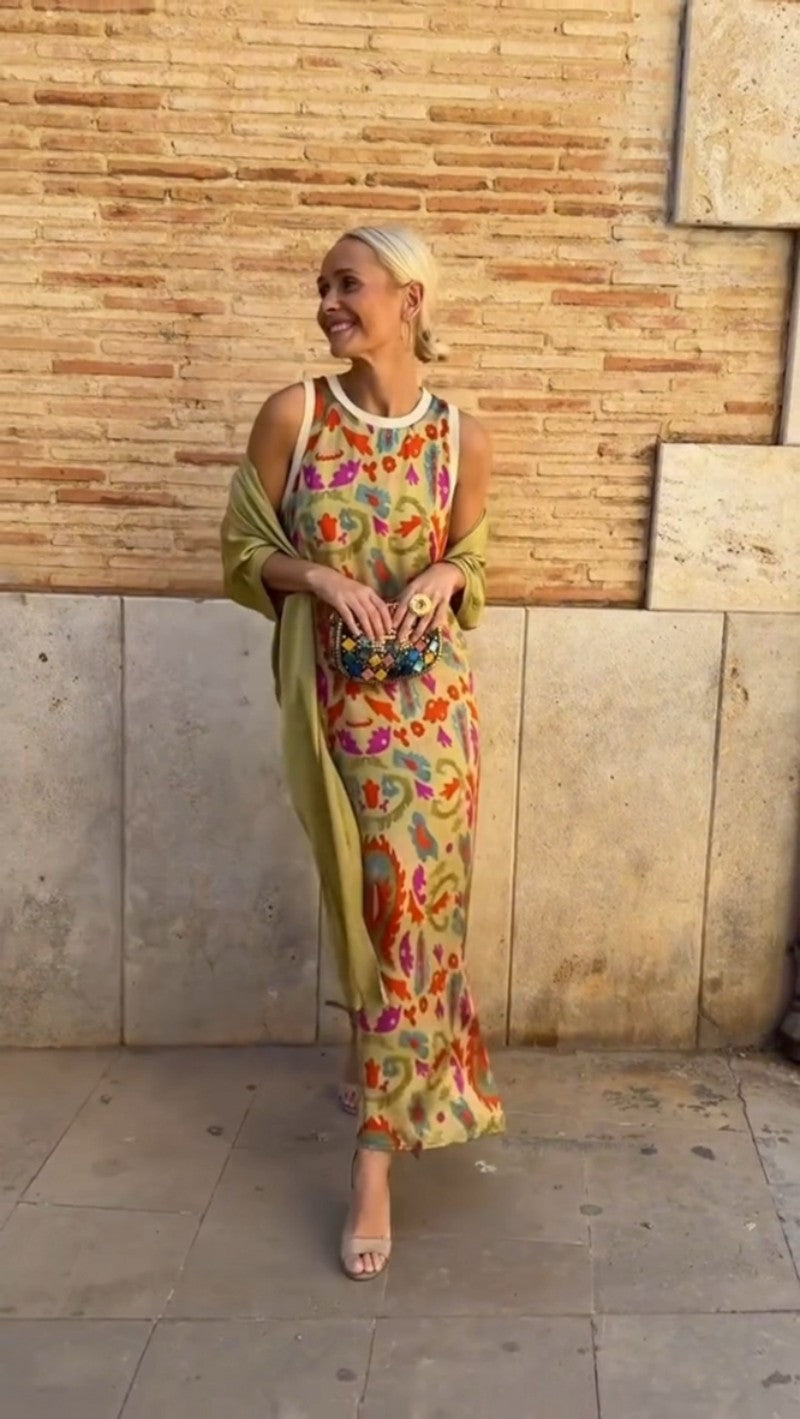 Vestido Largo con Estola Leonor™