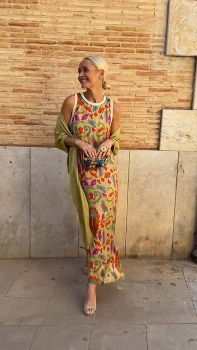 Vestido Largo con Estola Leonor™