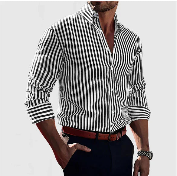 Sebastián™ Camisa Rayada Hombre Verano 