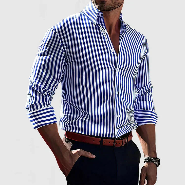 Sebastián™ Camisa Rayada Hombre Verano 