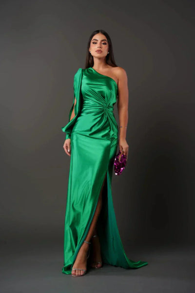 Vestido Satinado Una Manga Isidora™