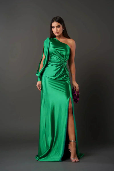 Vestido Satinado Una Manga Isidora™
