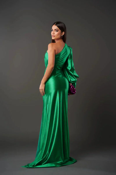 Vestido Satinado Una Manga Isidora™