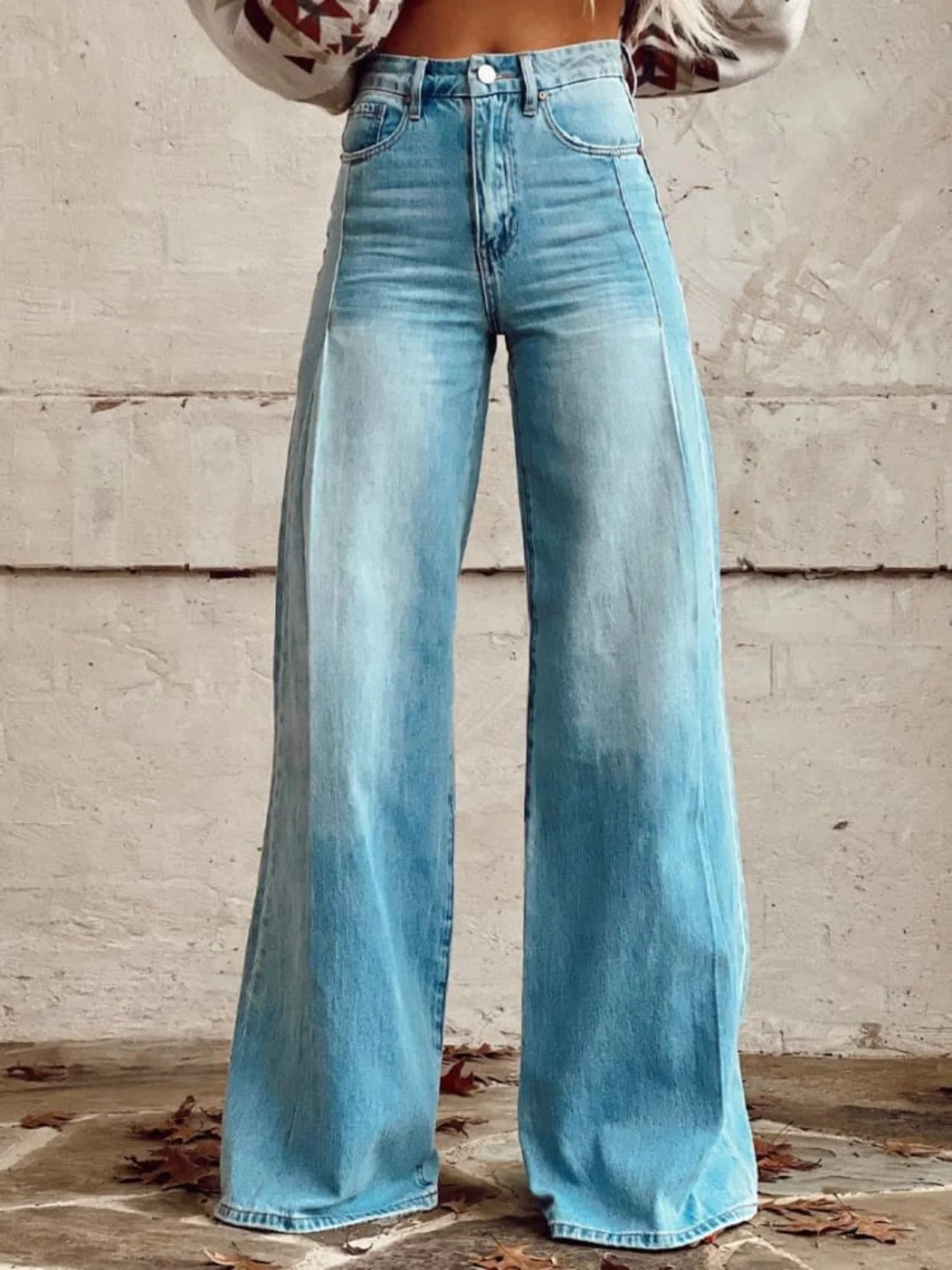Amalia™ Pantalón Palazzo Chevron