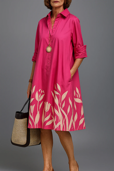 Bernardita™ Vestido Geométrico Midi