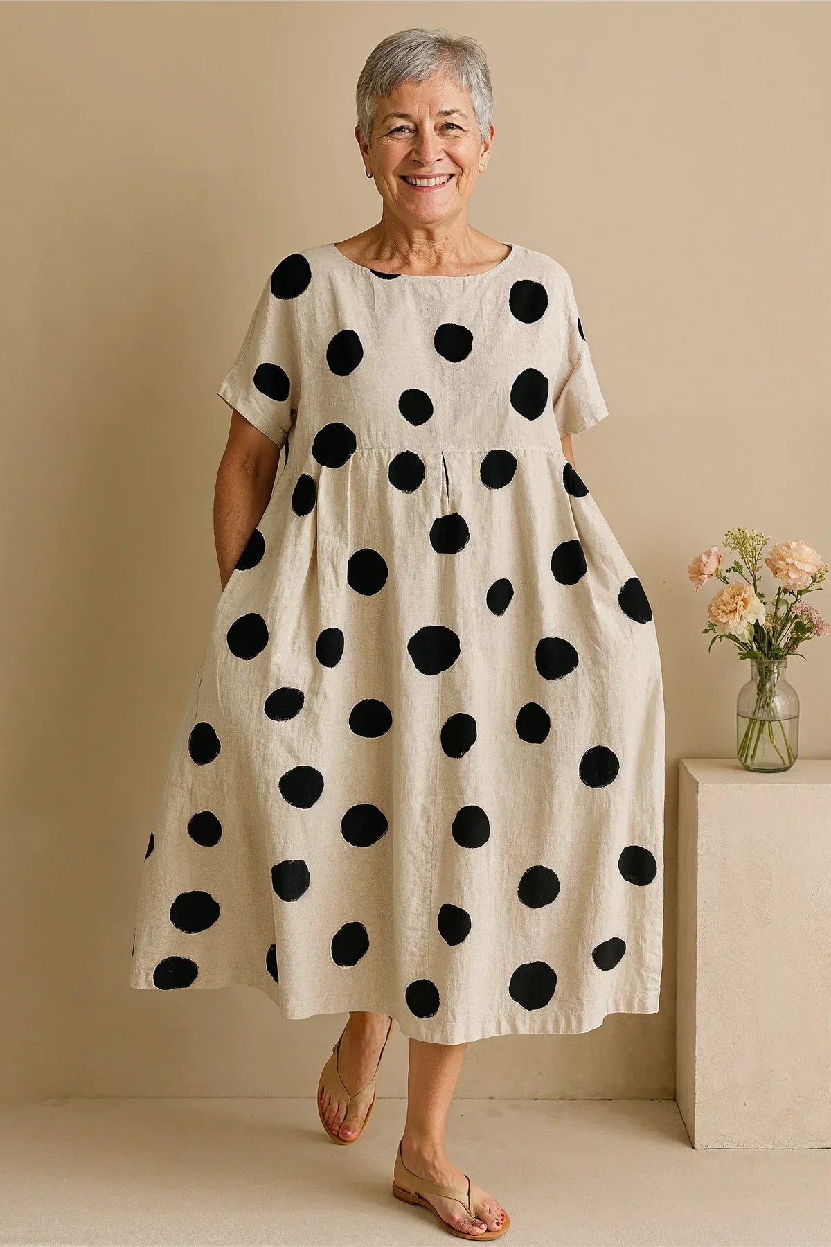 Paz™ Vestido Favorece Abdomen