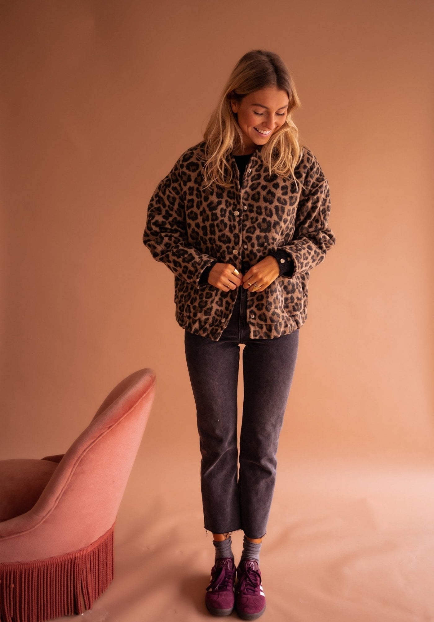 Constanza™ Chaqueta Animal Print