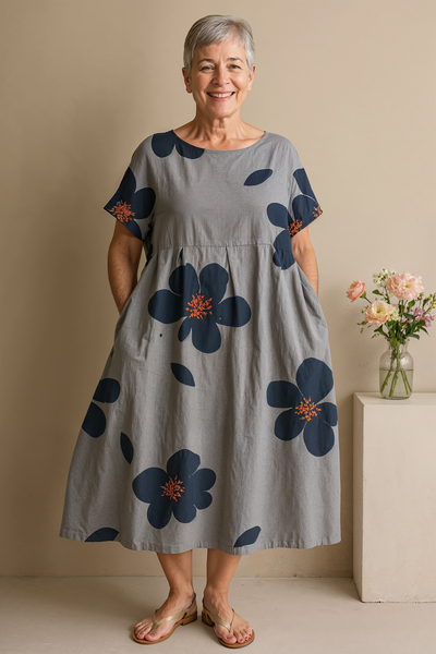 Paz™ Vestido Favorece Abdomen