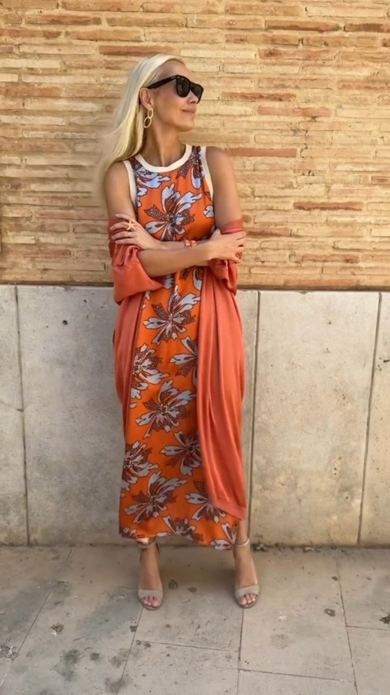 Vestido Largo con Estola Leonor™